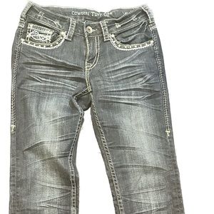 Cowgirl Tuff Co western jeans. Size 26. Length 33